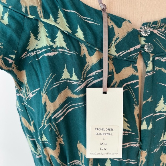 Emily & Fin Rachel Dress in Deer, Modcloth "Day After Day" Soft Holiday Dress - Picture 5 of 7